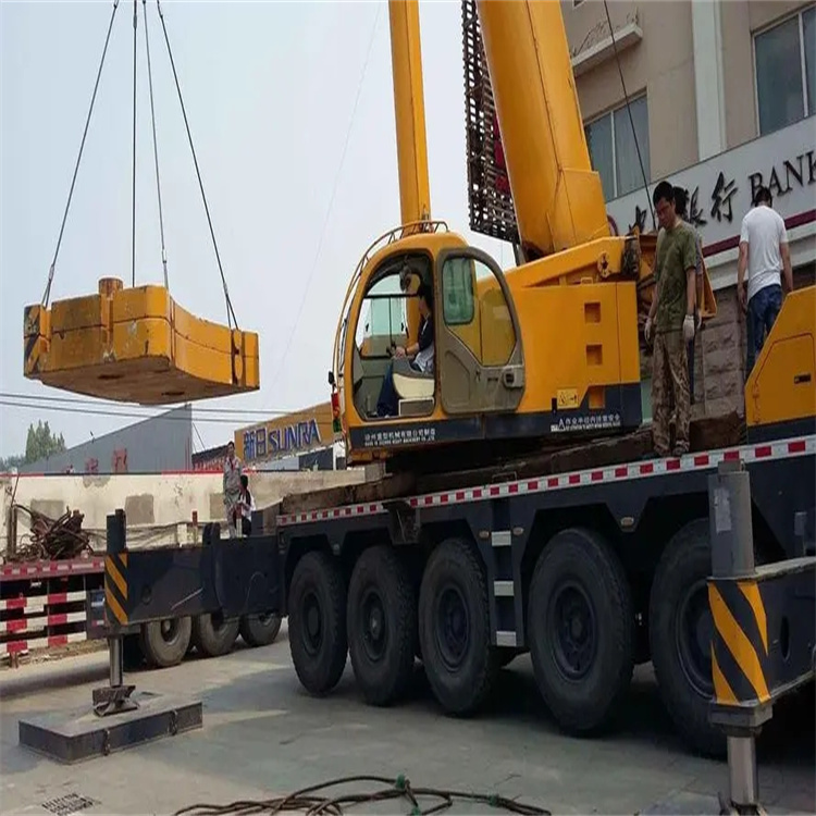 惠民当地吊车出租|机器吊装|75吨|工厂搬迁服务